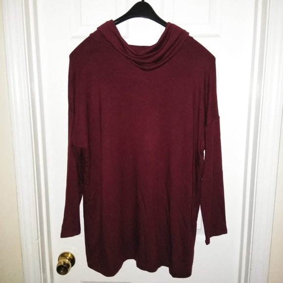 Cowl Neck Tunic Sweater - Picture 4 of 8